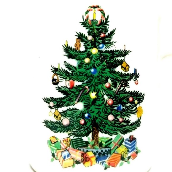 Lot of (3) Vintage Badcock Christmas Tree Mugs Ceramic Tea Hot Cocoa Cups - Picture 4 of 7